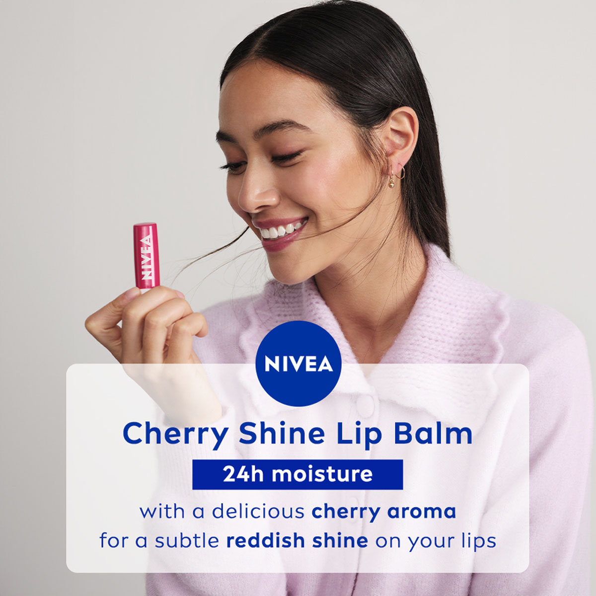 Nivea Cherry Shine Caring Lip Balm, 4.8 gm, Pack of 1 Nivea Cherry Shine Caring Lip Balm, 4.8 gm, Pack of 1