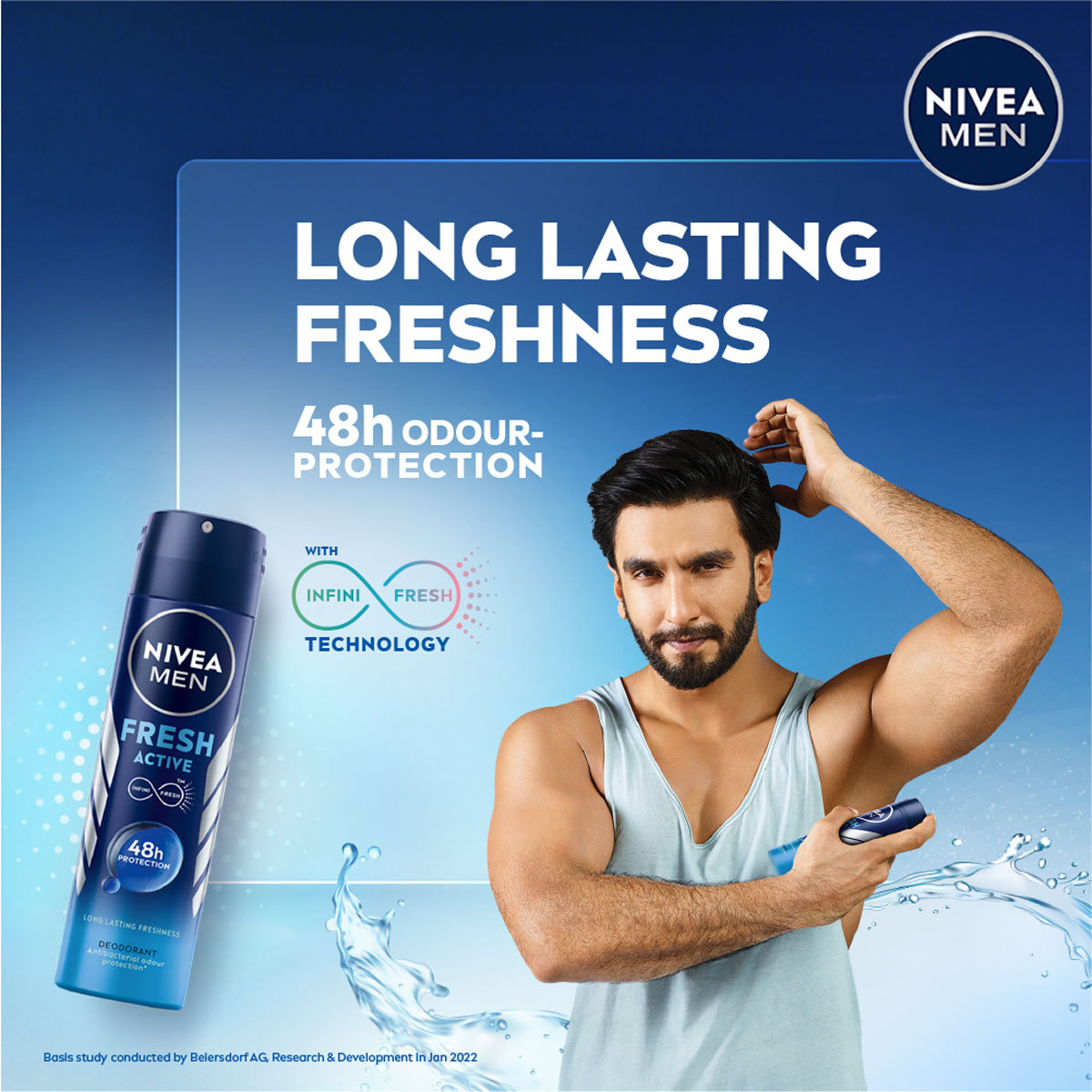 Nivea Men Fresh Active Deodorant Spray, 150 ml, Pack of 1 Nivea Men Fresh Active Deodorant Spray, 150 ml, Pack of 1