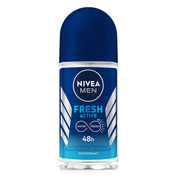 Nivea Men Fresh Active Roll On Deodorant, 50 ml