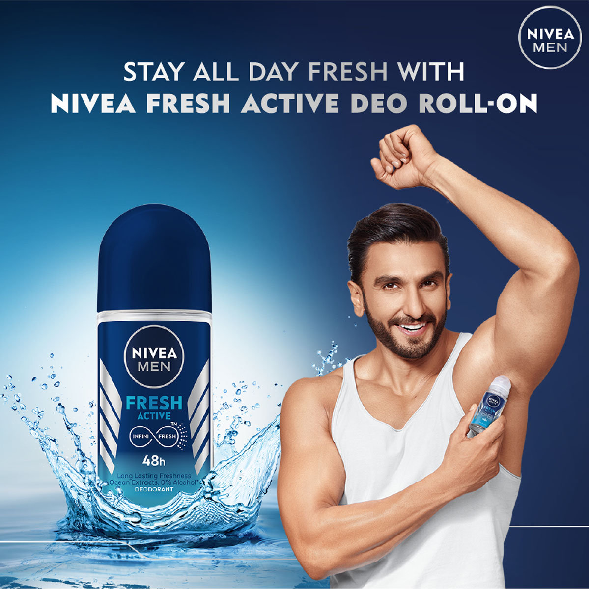 Nivea Men Fresh Active Roll On Deodorant, 50 ml, Pack of 1 Nivea Men Fresh Active Roll On Deodorant, 50 ml, Pack of 1