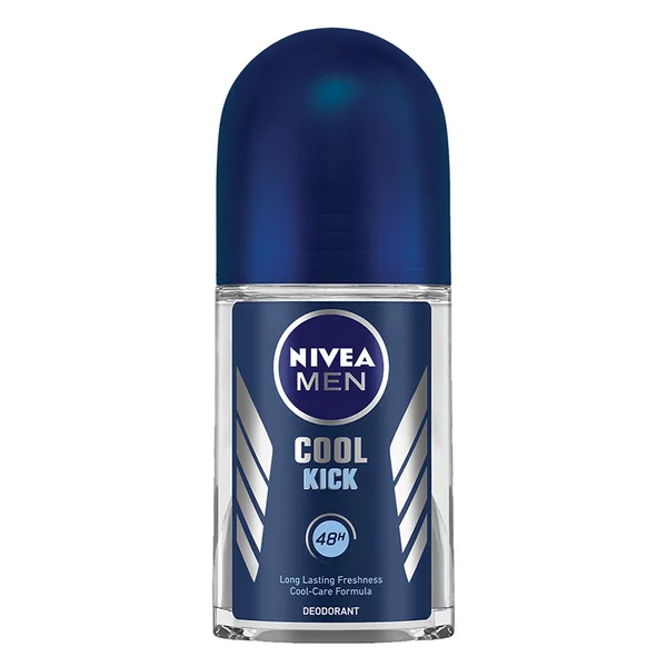 Nivea Men Cool Kick Roll On Deodorant, 50 ml