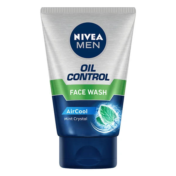 Nivea Men Oil Control Face Wash 100 gm | With Mognolia Bark Extract | 10X Vitamin C Effect For Oil Free Skin | Controls Oiliness Upto 12 Hrs | For Oily Skin, Pack of 1