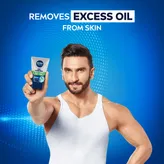 Nivea Men Oil Control Face Wash 100 gm | With Mognolia Bark Extract | 10X Vitamin C Effect For Oil Free Skin | Controls Oiliness Upto 12 Hrs | For Oily Skin, Pack of 1