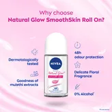 Nivea Natural Glow Roll On Deodorant for Women, 50 ml, Pack of 1