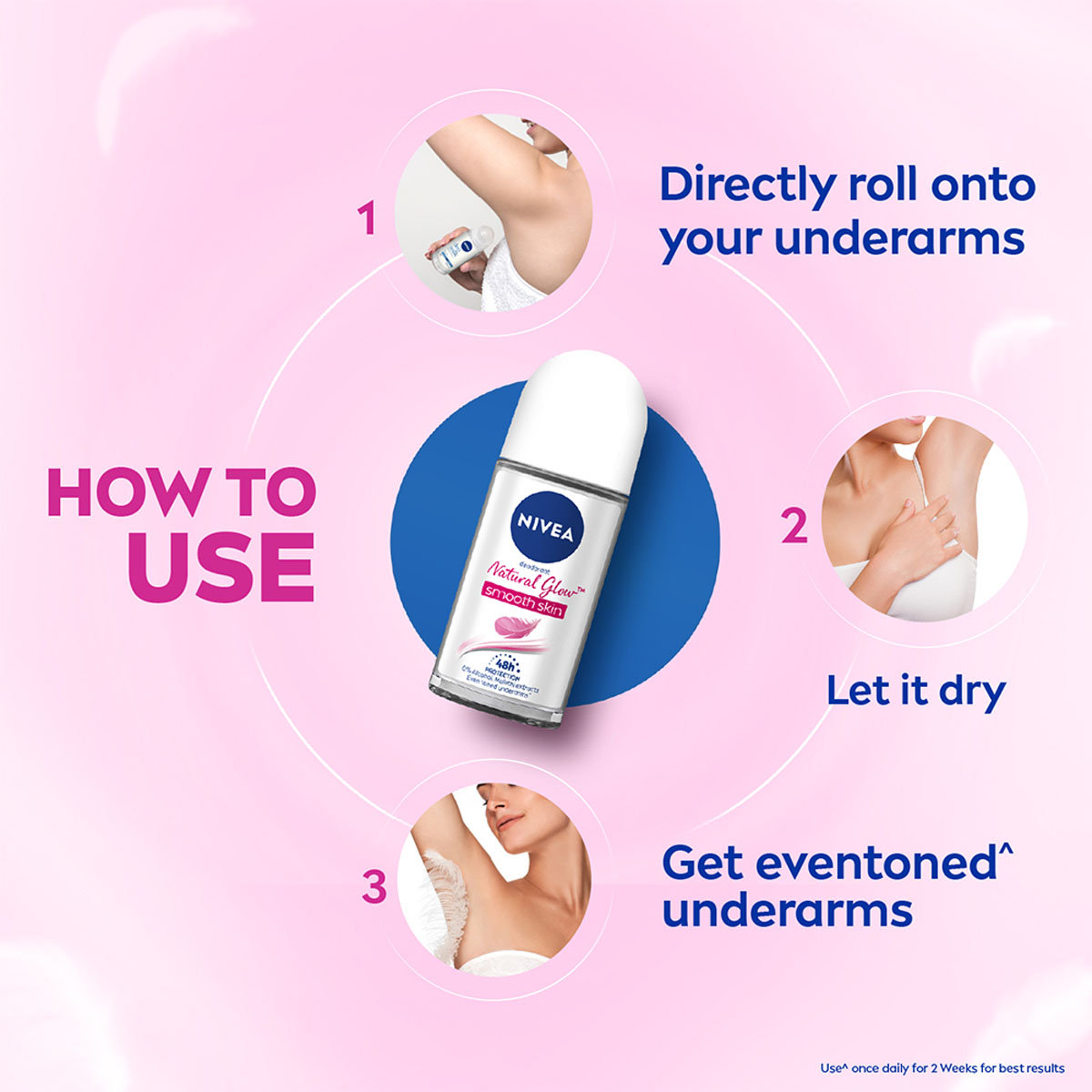 Nivea Natural Glow Roll On Deodorant for Women, 50 ml, Pack of 1 Nivea Natural Glow Roll On Deodorant for Women, 50 ml, Pack of 1