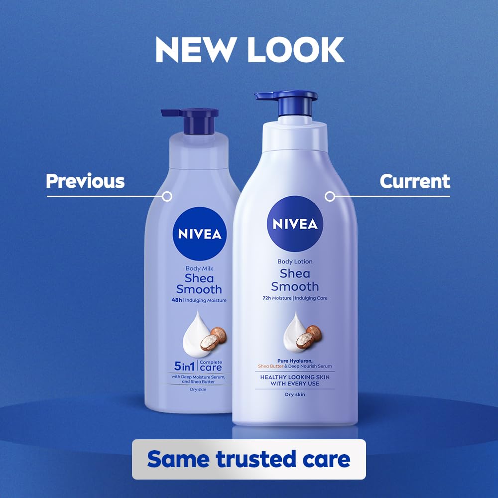 Nivea Shea Smooth Milk Moisturising Body Lotion 400 ml, Pack of 1 Nivea Shea Smooth Milk Moisturising Body Lotion 400 ml, Pack of 1