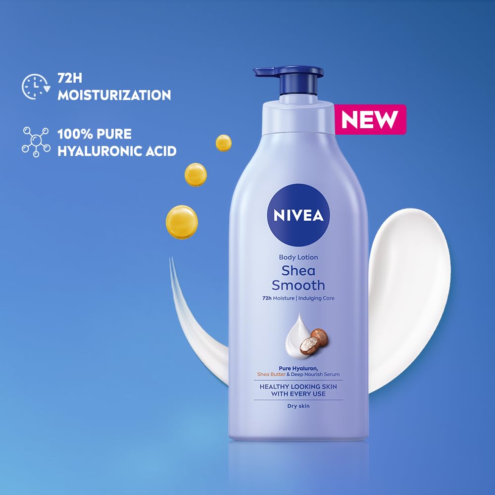 Nivea Shea Smooth Milk Moisturising Body Lotion 400 ml, Pack of 1 Nivea Shea Smooth Milk Moisturising Body Lotion 400 ml, Pack of 1