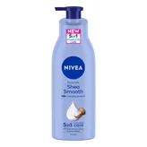 Nivea Shea Smooth Body Milk Moisturising Lotion for All Skin Types, 400 ml, Pack of 1