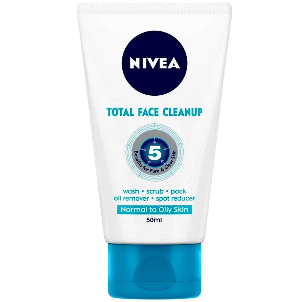 Nivea Total Face Cleanup Face Wash For Normal to Oily Skin, 50 ml Price, Uses, Side Effects