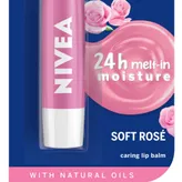 Nivea Soft Rose Lip Balm, 4.8 gm, Pack of 1