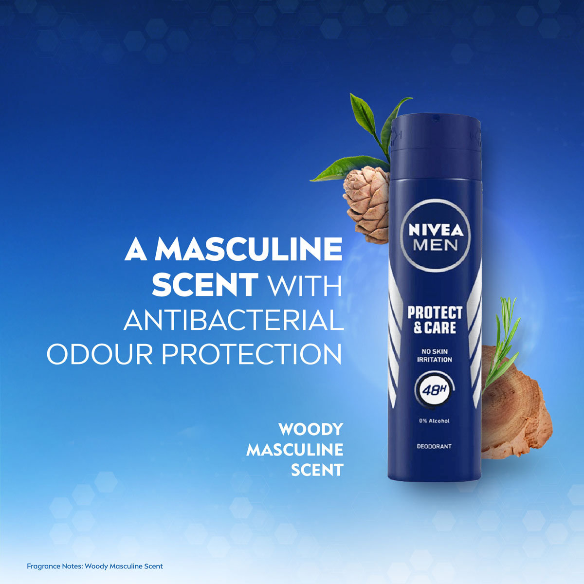 Nivea Men Protect & Care Deodorant Spray, 150 ml, Pack of 1 Nivea Men Protect & Care Deodorant Spray, 150 ml, Pack of 1