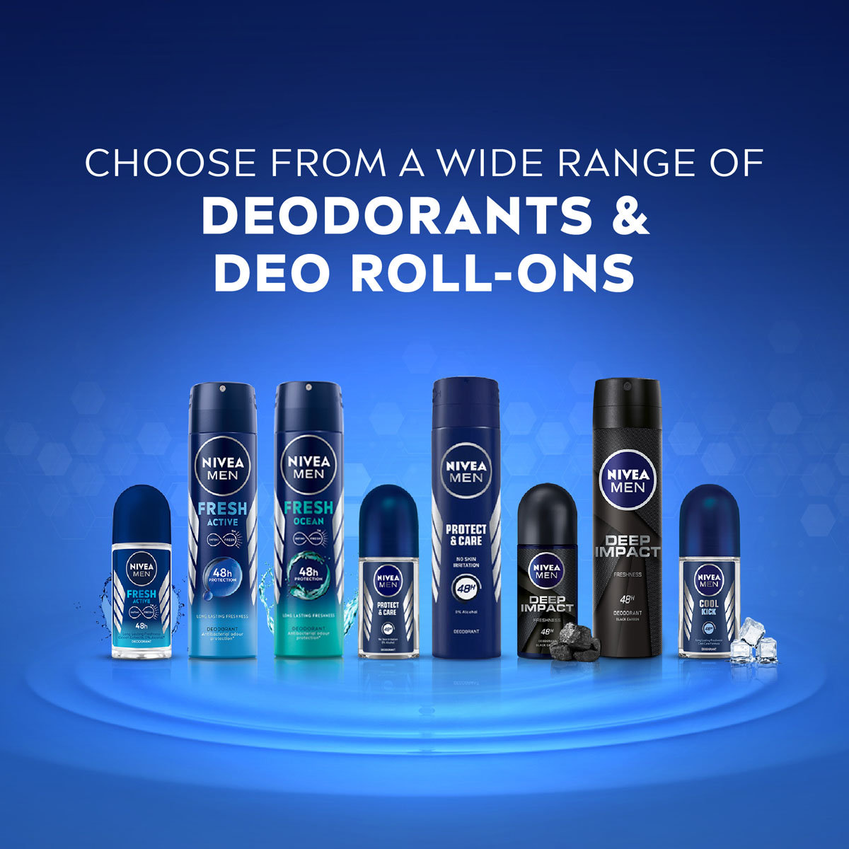 Nivea Men Protect & Care Deodorant Spray, 150 ml, Pack of 1 Nivea Men Protect & Care Deodorant Spray, 150 ml, Pack of 1