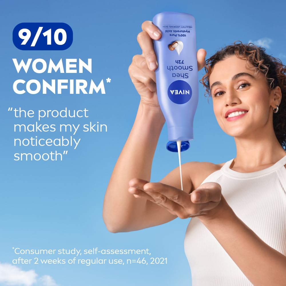 Nivea Shea Smooth Milk Moisturising Body Lotion 120 ml, Pack of 1 Nivea Shea Smooth Milk Moisturising Body Lotion 120 ml, Pack of 1
