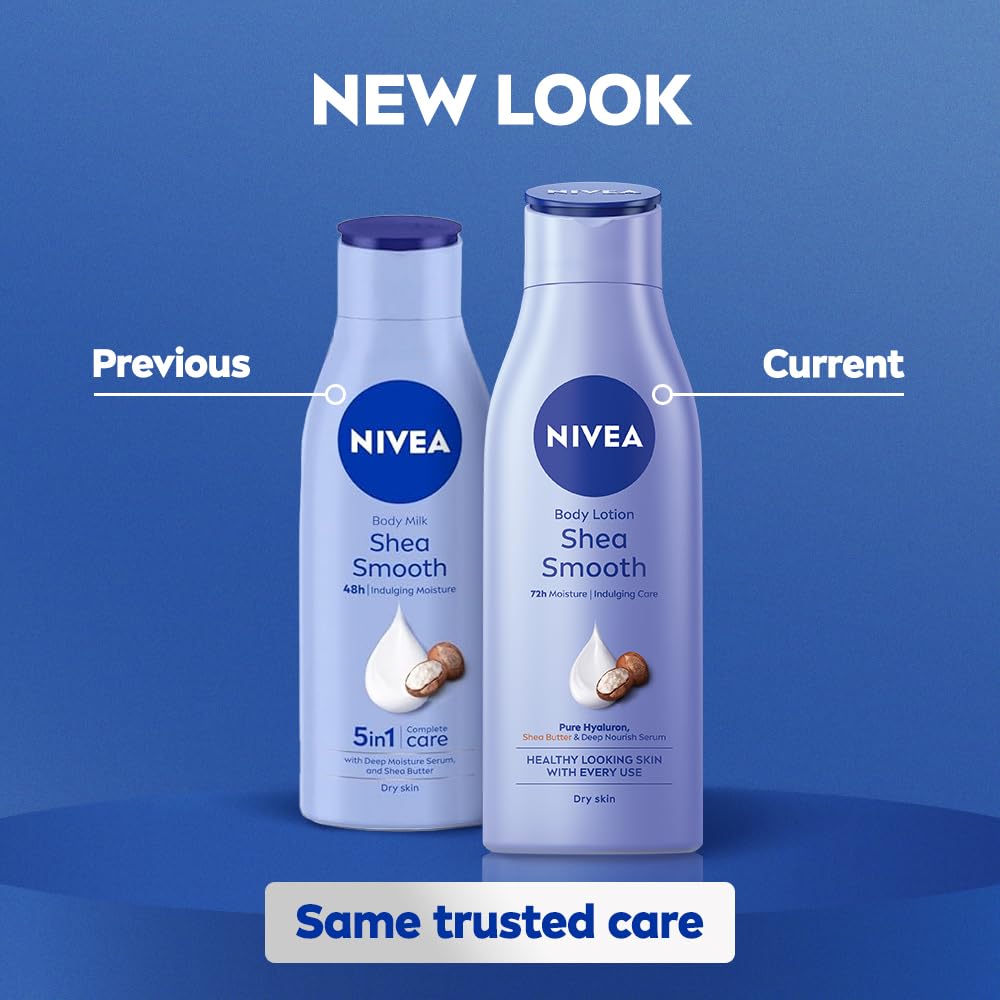 Nivea Shea Smooth Milk Moisturising Body Lotion 120 ml, Pack of 1 Nivea Shea Smooth Milk Moisturising Body Lotion 120 ml, Pack of 1