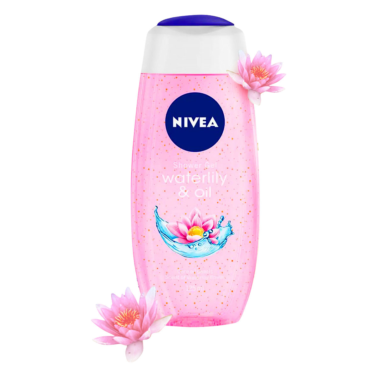 Nivea Waterlily & Oil Shower Gel 125 ml | Care Oil Pearls With Waterlily Fragrance | Cleanses & Moisturises Skin, Pack of 1 Nivea Waterlily & Oil Shower Gel 125 ml | Care Oil Pearls With Waterlily Fragrance | Cleanses & Moisturises Skin, Pack of 1