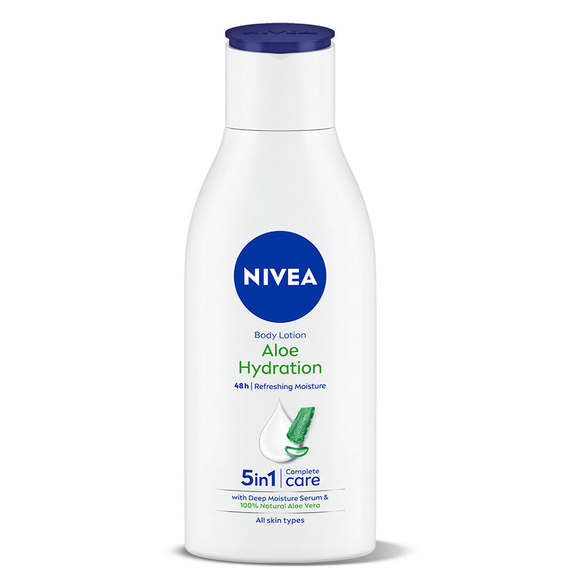 Nivea Aloe Hydration Moisturising Body Lotion for All Skin Types, 120 ml, Pack of 1 Nivea Aloe Hydration Moisturising Body Lotion for All Skin Types, 120 ml, Pack of 1