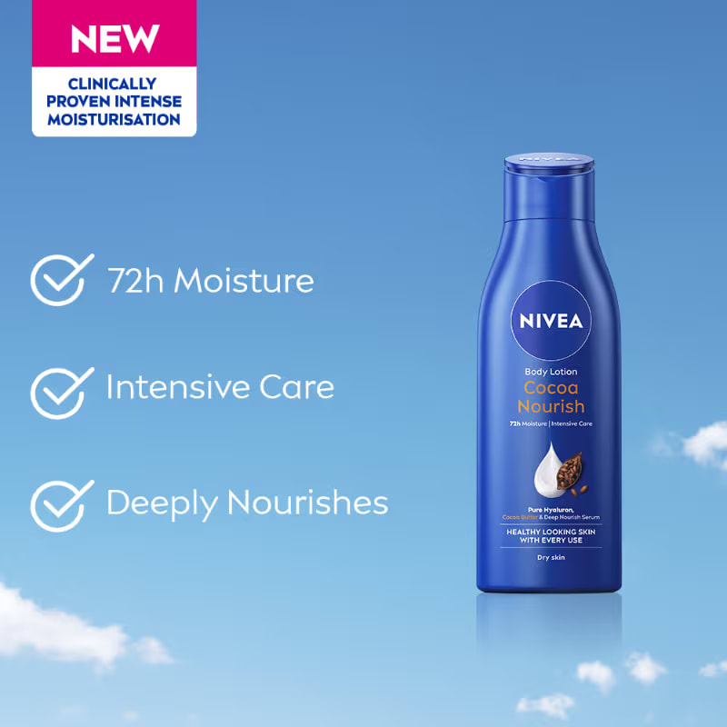 Nivea Cocoa Nourish Moisturising Body Lotion 200 ml, Pack of 1 Nivea Cocoa Nourish Moisturising Body Lotion 200 ml, Pack of 1