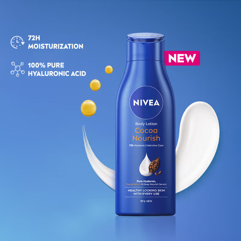 Nivea Cocoa Nourish Moisturising Body Lotion 200 ml, Pack of 1 Nivea Cocoa Nourish Moisturising Body Lotion 200 ml, Pack of 1