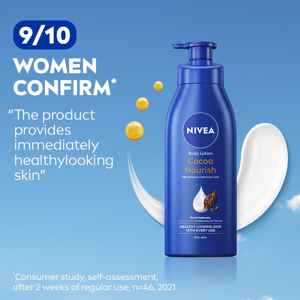 Nivea Cocoa Nourish Moisturising Body Lotion, 400 ml, Pack of 1 Nivea Cocoa Nourish Moisturising Body Lotion, 400 ml, Pack of 1
