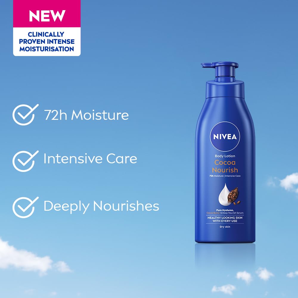 Nivea Cocoa Nourish Moisturising Body Lotion, 400 ml, Pack of 1 Nivea Cocoa Nourish Moisturising Body Lotion, 400 ml, Pack of 1