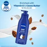 Nivea Cocoa Nourish Moisturising Body Lotion 400 ml | With Cocoa Butter &amp; Vitamin E | 48 Hrs Of Deep Moisturization | With Deep Moisture Serum | For Very Dry Skin, Pack of 1