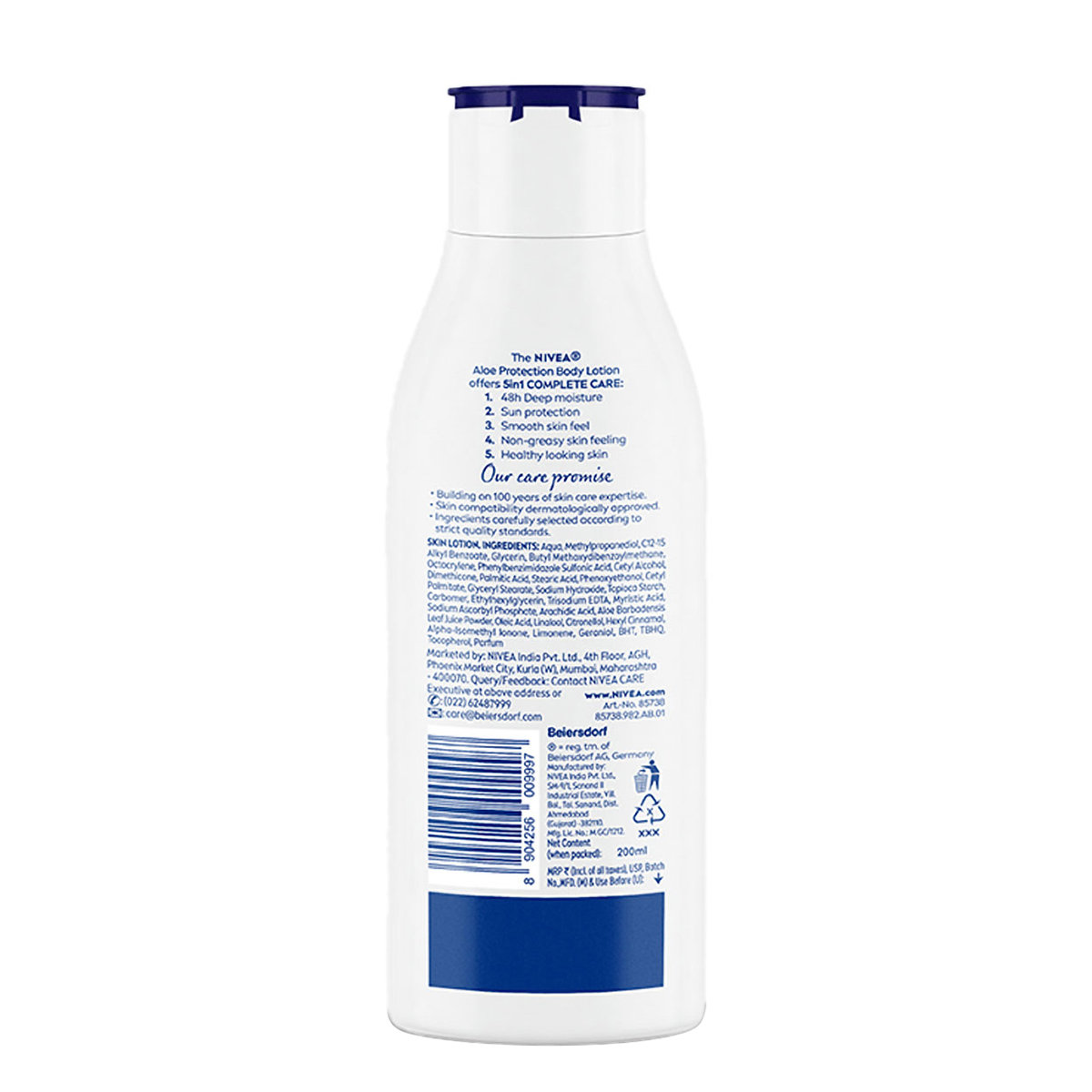 Nivea Aloe Protection SPF 15 Moisturising Body Lotion for All Skin Types, 200 ml, Pack of 1 Nivea Aloe Protection SPF 15 Moisturising Body Lotion for All Skin Types, 200 ml, Pack of 1