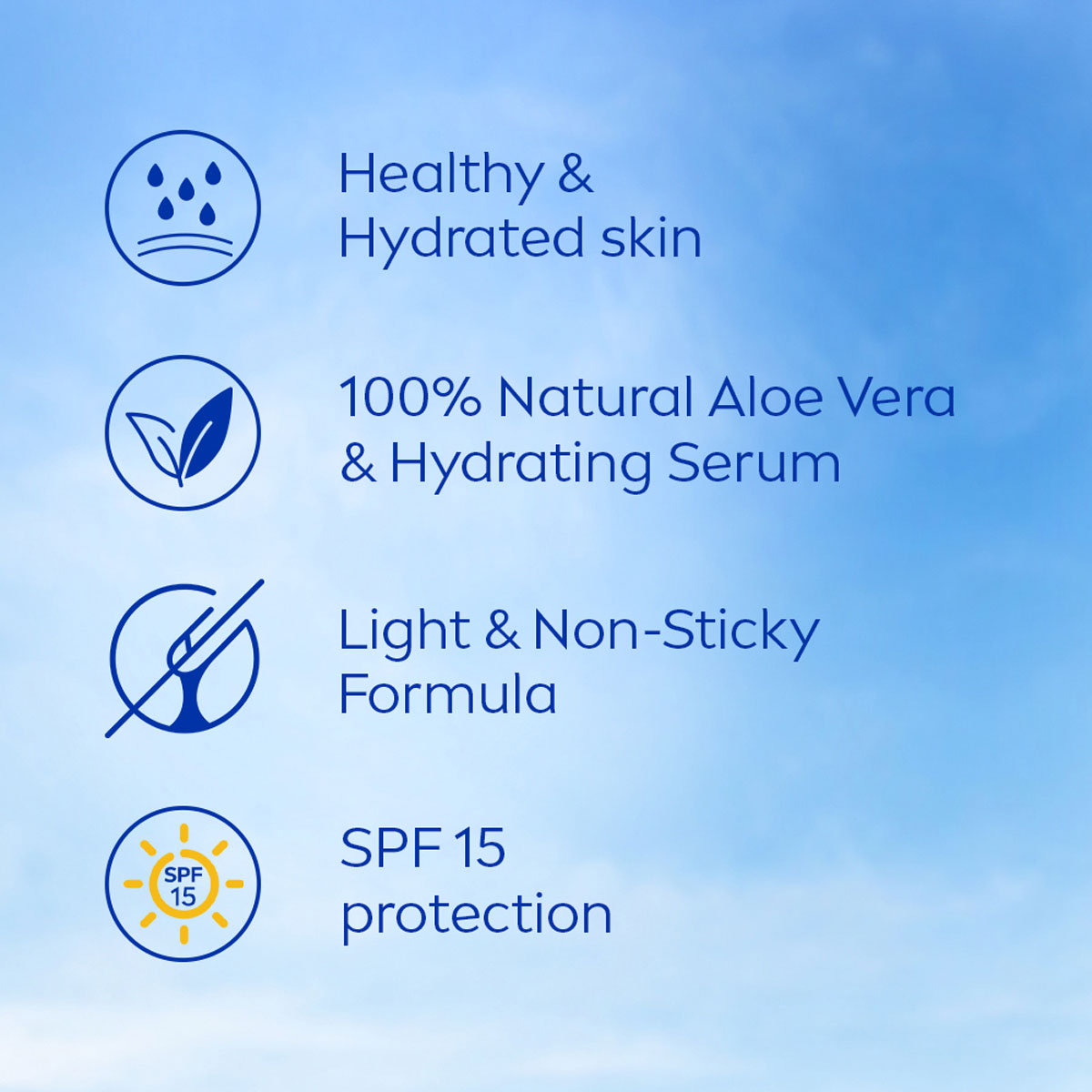 Nivea Aloe Protection SPF 15 Moisturising Body Lotion for All Skin Types, 200 ml, Pack of 1 Nivea Aloe Protection SPF 15 Moisturising Body Lotion for All Skin Types, 200 ml, Pack of 1