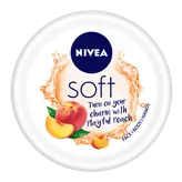 Nivea Soft Playful Peach Light Moisturiser Cream, 100 ml, Pack of 1
