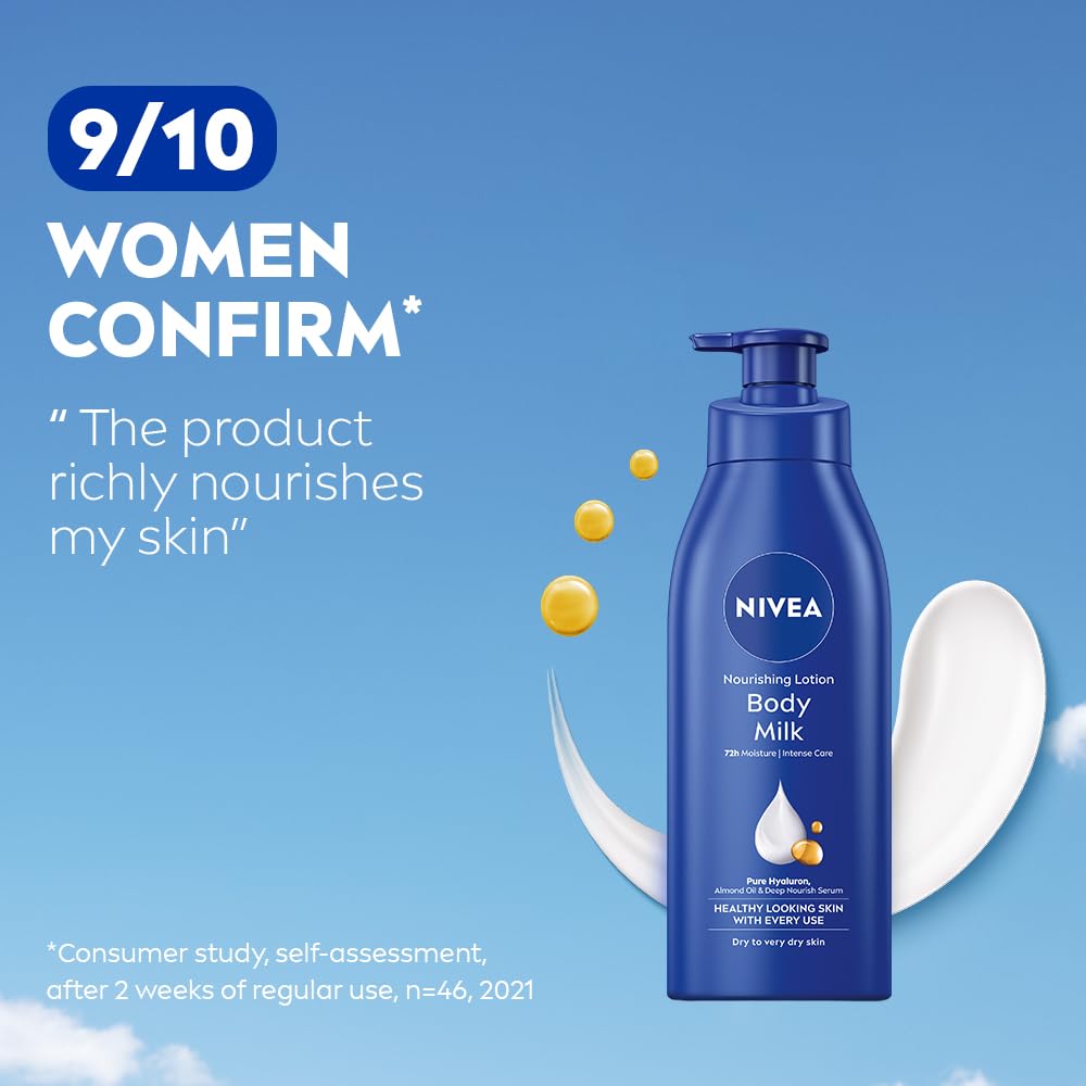 Nivea Body Milk Nourishing Lotion, 600 ml, Pack of 1 Nivea Body Milk Nourishing Lotion, 600 ml, Pack of 1