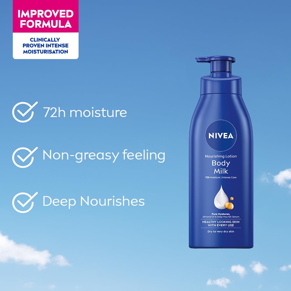 Nivea Body Milk Nourishing Lotion, 600 ml, Pack of 1 Nivea Body Milk Nourishing Lotion, 600 ml, Pack of 1