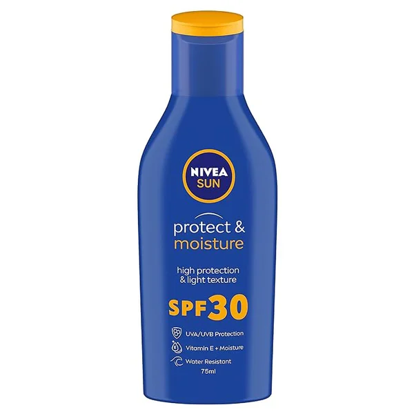 Nivea Sun Protect &amp; Moisture SPF 30 Lotion, 75 ml, Pack of 1