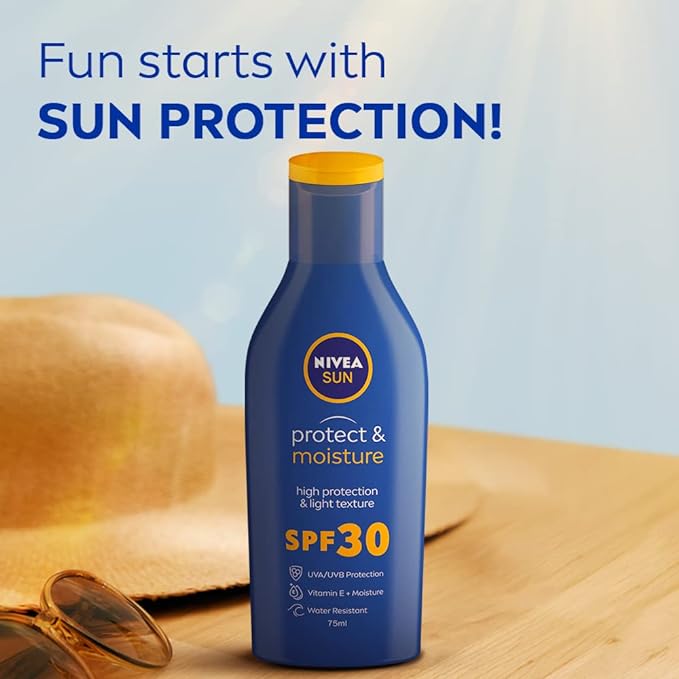 Nivea Sun Protect & Moisture SPF 30 Lotion, 75 ml, Pack of 1 Nivea Sun Protect & Moisture SPF 30 Lotion, 75 ml, Pack of 1