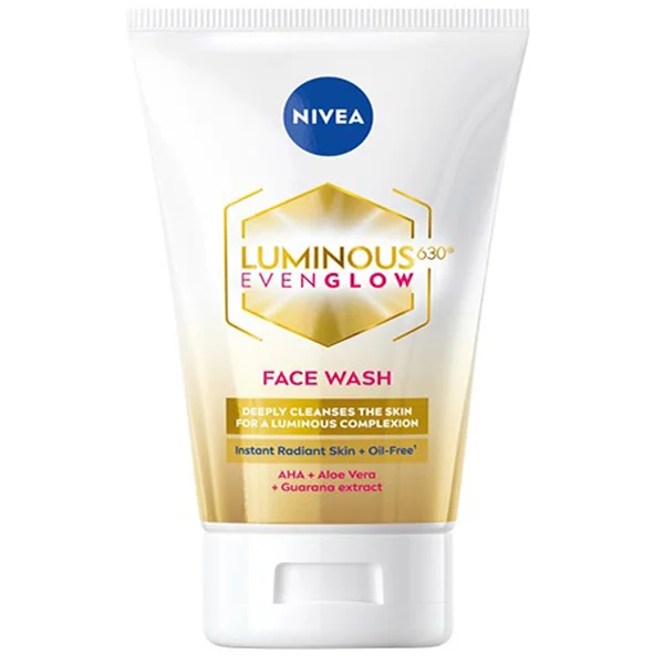Nivea Luminous 630 Even Glow Face Wash, 100 ml, Pack of 1