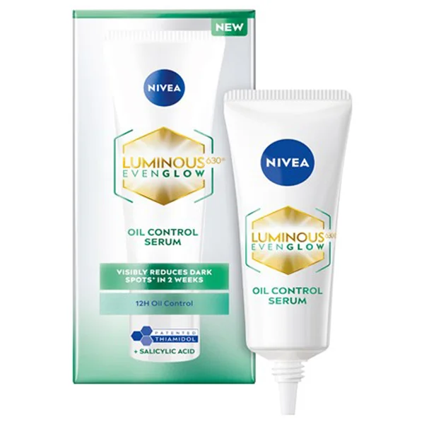 Nivea Luminous 630 Even Glow Oil Control Serum, 10 ml, Pack of 1