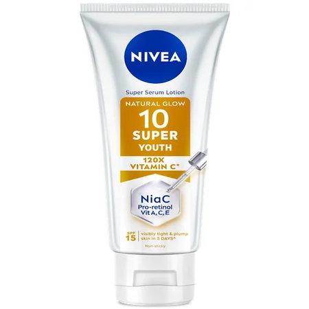 Nivea Natural Glow 10 Super Youth SPF 15 Super Serum Lotion, 170 ml