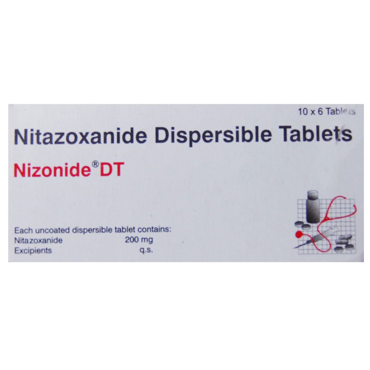 Buy NIZONIDE DT 200MG TABLET Online