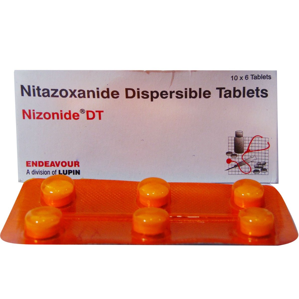 NIZONIDE DT 200MG TABLET, Pack of 6 TABLETS NIZONIDE DT 200MG TABLET, Pack of 6 TABLETS