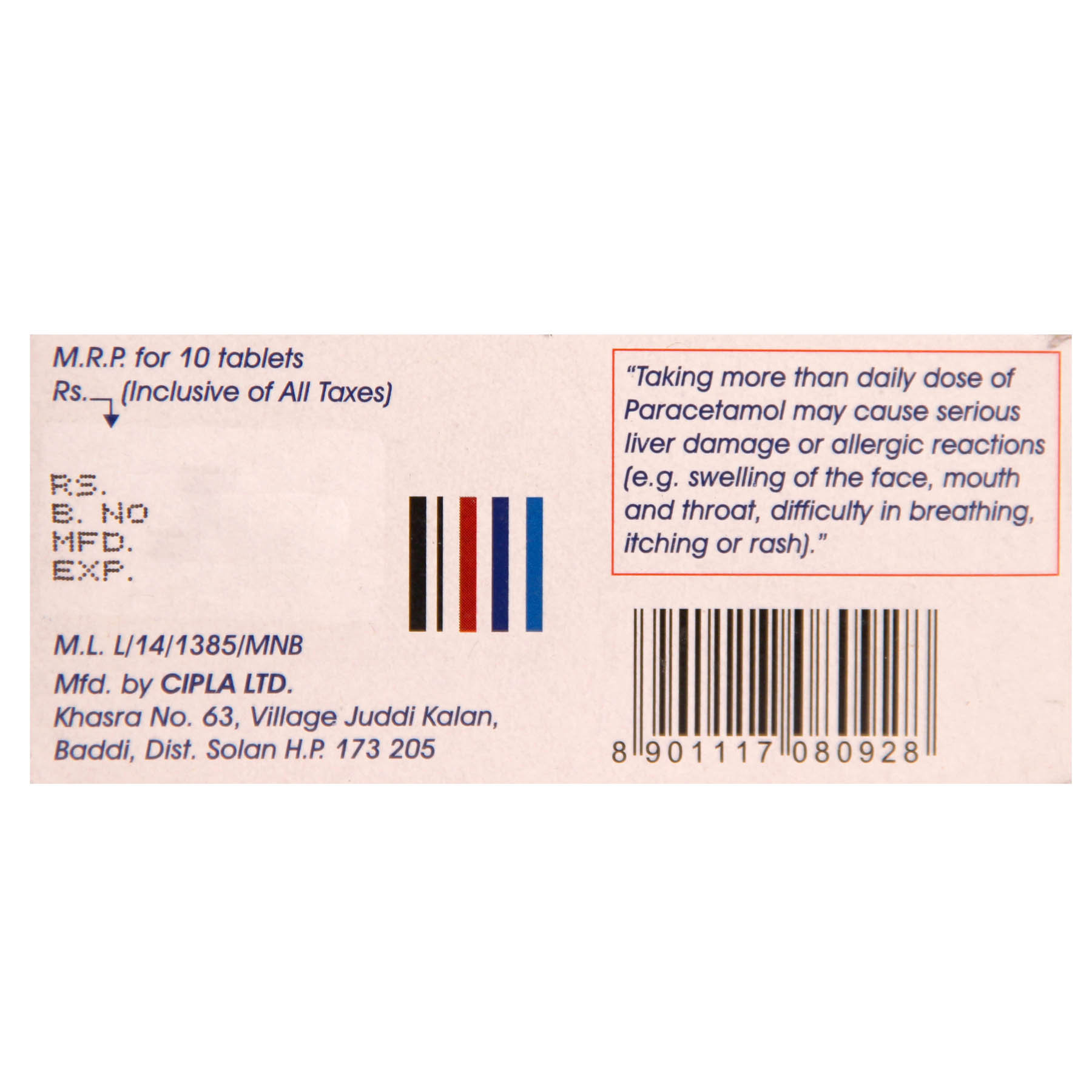 NOCOLD PLUS TABLET, Pack of 10 TABLETS NOCOLD PLUS TABLET, Pack of 10 TABLETS