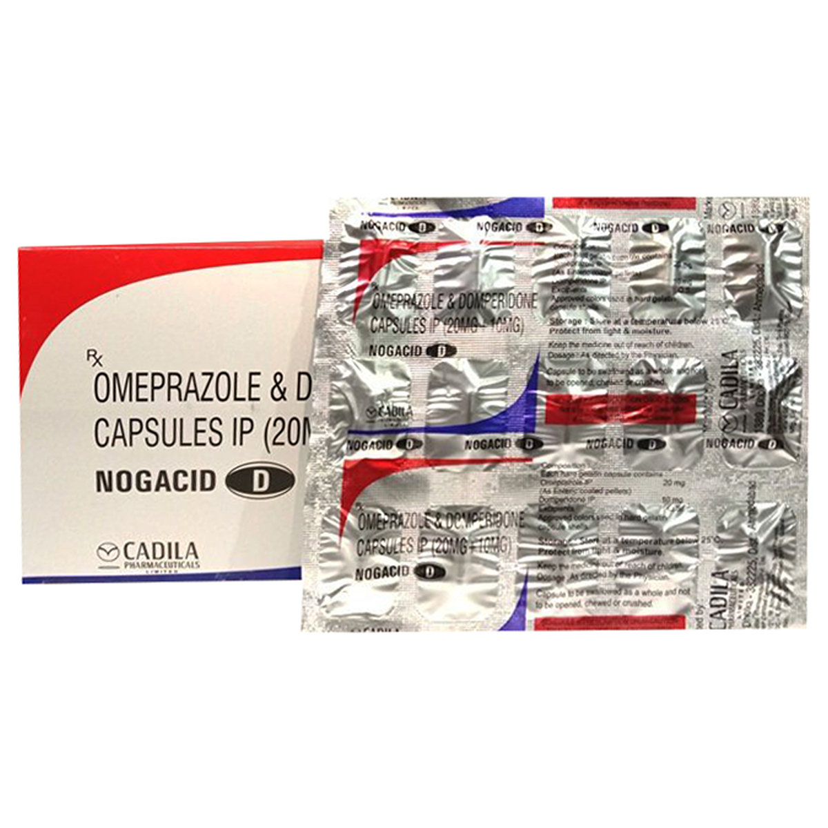 Nogacid D Capsule 15's, Pack of 15 CAPSULES Nogacid D Capsule 15's, Pack of 15 CAPSULES