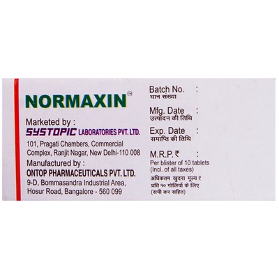 Normaxin Tablet 10's, Pack of 10 TABLETS