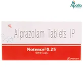 NOTENCE 0.25MG TABLET, Pack of 10 TABLETS