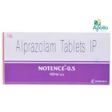 NOTENCE 0.5MG TABLET, Pack of 10 TABLETS