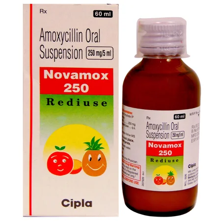 Novamox 250 Rediuse Oral Suspension 60 ml