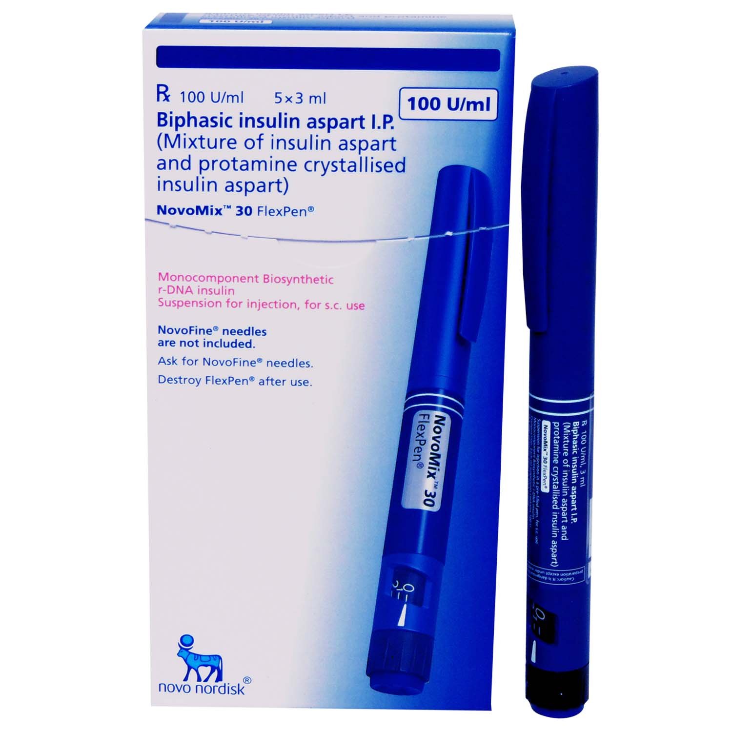 Novomix 30 100IU/ml Flexpen 3 ml, Pack of 1 Novomix 30 100IU/ml Flexpen 3 ml, Pack of 1