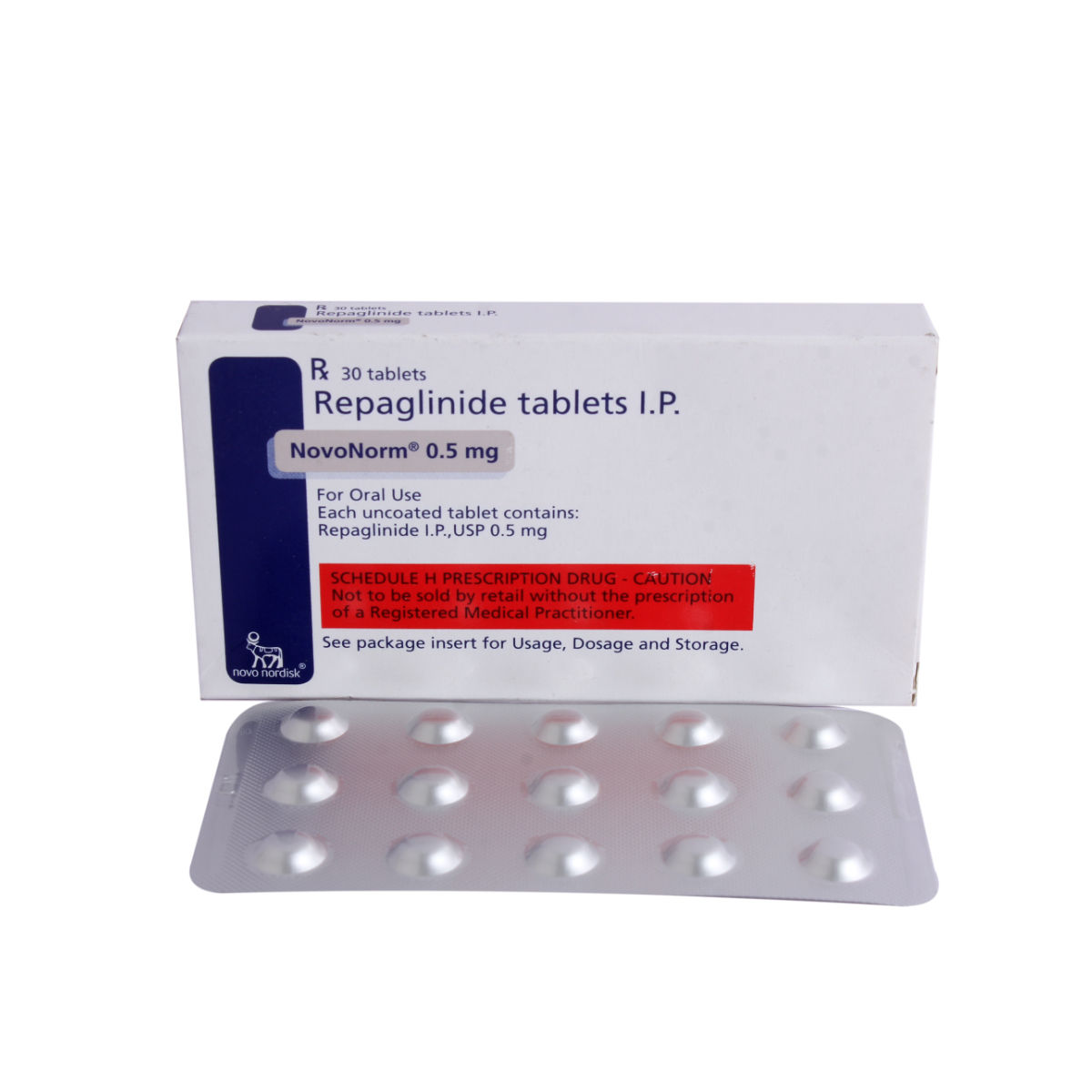 Novonorm 0.5 Mg Tablet 15's Price, Uses, Side Effects, Composition ...