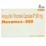 Novamox-500 Capsule 15's, Pack of 15 CAPSULES