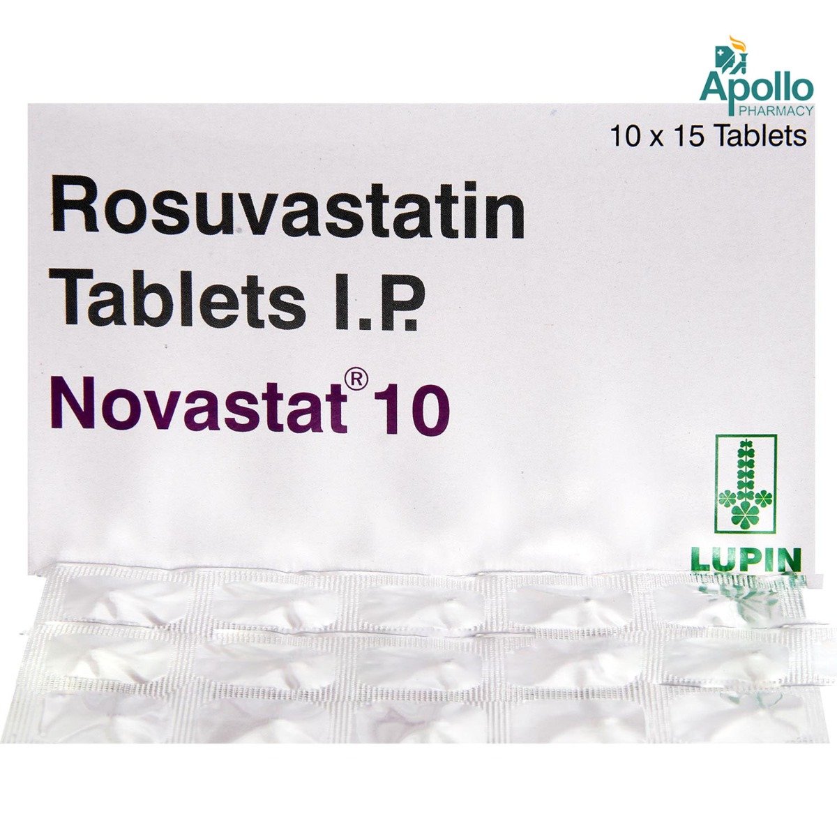 Novastat 10 Tablet 15's, Pack of 15 TabletS Novastat 10 Tablet 15's, Pack of 15 TabletS