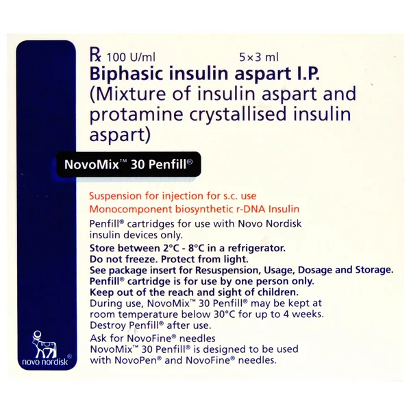 Novomix 30 100IU/ml Penfill 3 ml, Pack of 1