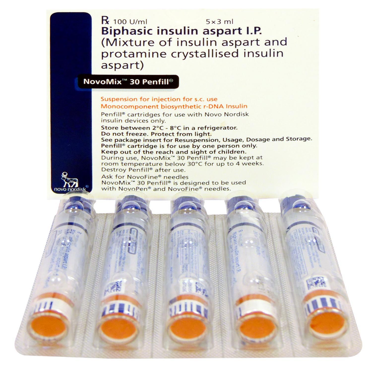 Buy Novomix 30 100IU/ml Penfill 3 ml Online