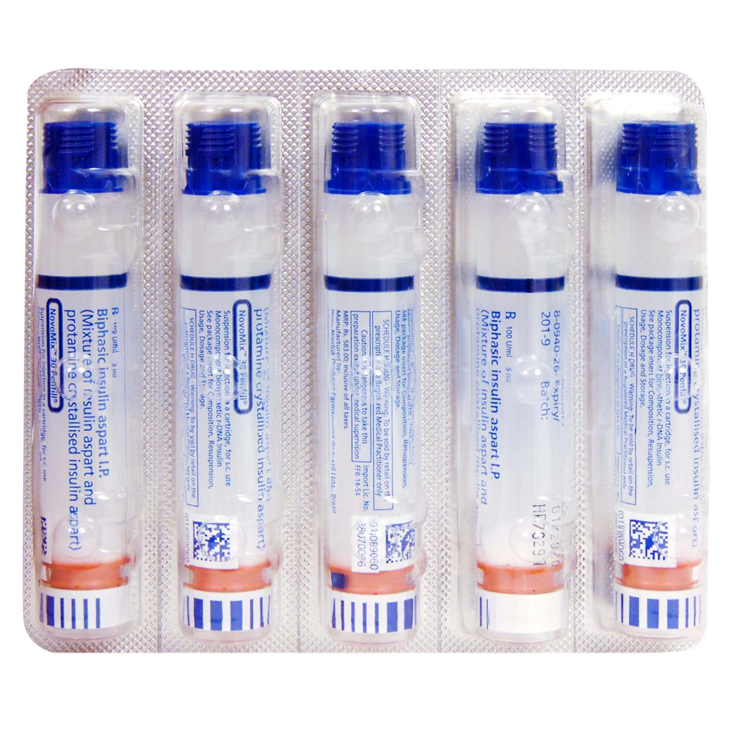 Novomix 30 100IU/ml Penfill 3 ml, Pack of 1 Novomix 30 100IU/ml Penfill 3 ml, Pack of 1
